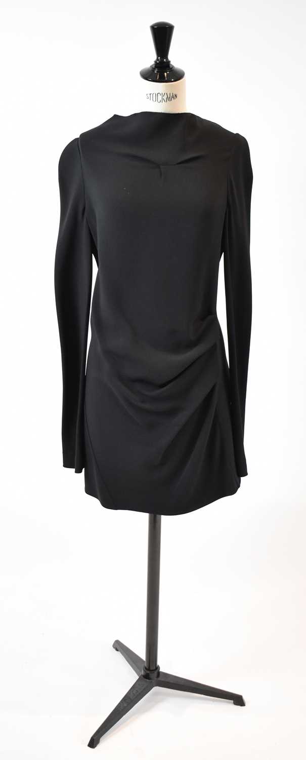 Lot 34 - ROLAND MOURET, RM; a black long sleeve mini...