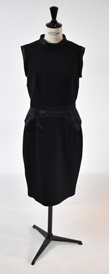 Lot 38 - GIVENCHY; a black 100% wool short sleeveless...