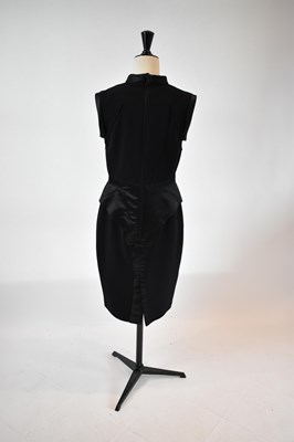 Lot 38 - GIVENCHY; a black 100% wool short sleeveless...