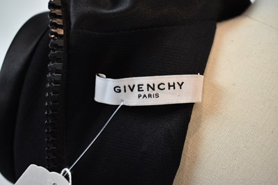 Lot 38 - GIVENCHY; a black 100% wool short sleeveless...
