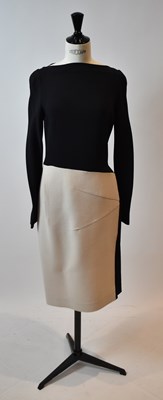 Lot 61 - ROLAND MOURET, RM; a black and cream long...