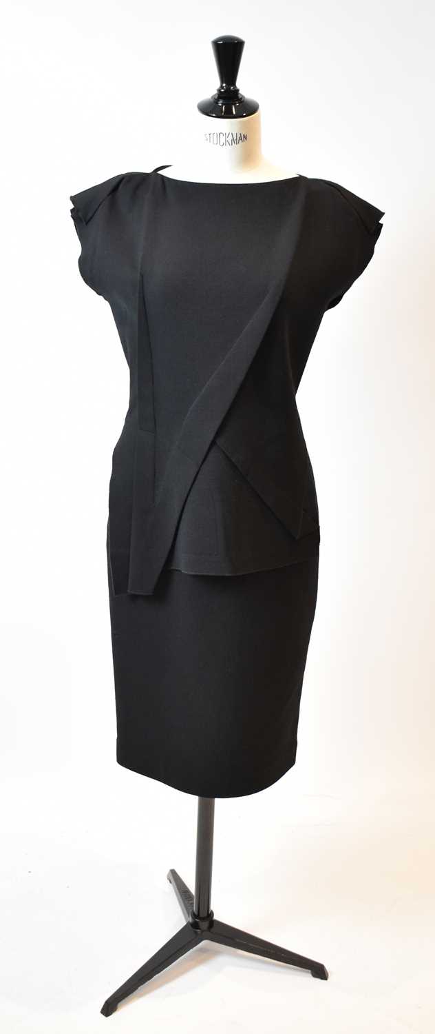 Lot 63 - ROLAND MOURET, RM; a black 100% wool short...