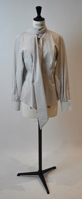 Lot 77 - CAMICERA BARONE; a a white and brown check...