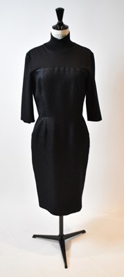 Lot 78 - MARTIN GRANT; a black wool 3/4 sleeve polo...