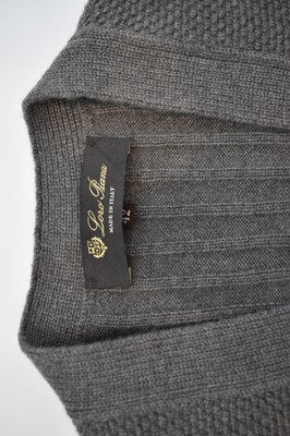 Lot 88 - LORO PIANA; a beige 100% cashmere sleeveless...