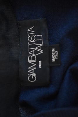 Lot 89 - GIAMBATTISTA VALLI, PARIS; a navy blue wool...