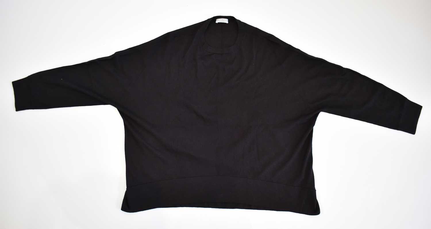 Lot 92 - BRUNELLO CUCINELLI; a mulberry 100% wool...