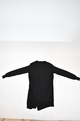 Lot 93 - YVES SAINT LAURENT; a black 100% wool longline...