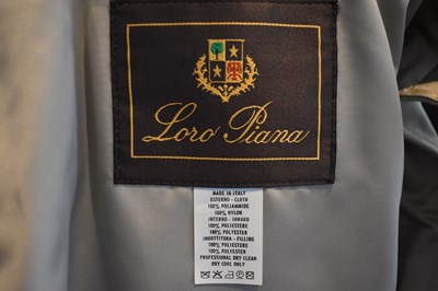 Lot 104 - LORO PIANA; an ecru Storm System quilted gilet,...
