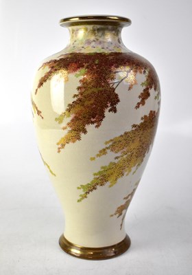 Lot 412 - An early 20th century Satsuma baluster vase