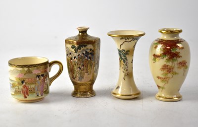 Lot 414 - Four early/mid-20th century Satsuma ceramics