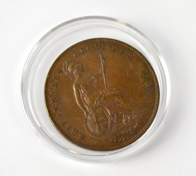 Lot 768 - A Victorian 1858 copper penny