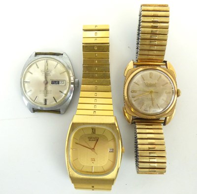 Lot 1132 - Three vintage gentlemen's wristwatches