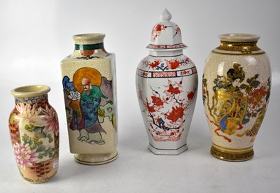 Lot 395 - Four 20th century Japanese vases