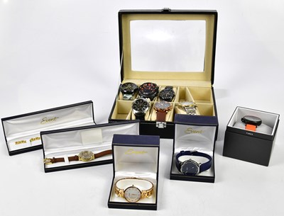Lot 2963 - A collection of various fashion watches to...