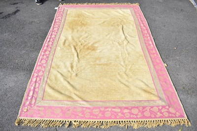 Lot 2288 - LAURA ASHLEY; a mustard yellow ground rug,...