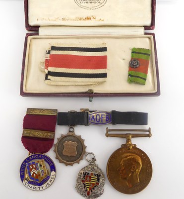 Lot 145 - Various silver fobs, Masonic medal and other medals