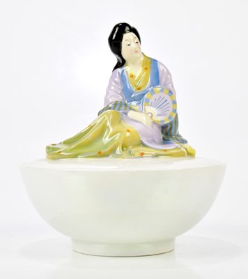 Lot 2221 - ROYAL DOULTON; a lustre glazed powder bowl,...
