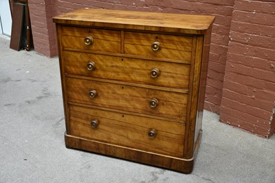 Lot 2565 - A Victorian chest of two short and three long...