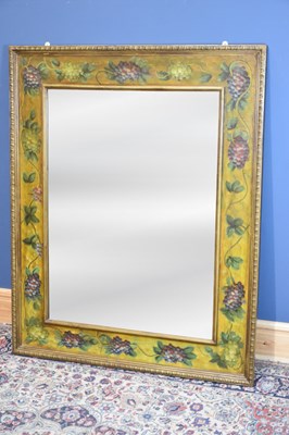 Lot 6497 - A large decorative rectangular wall mirror,...