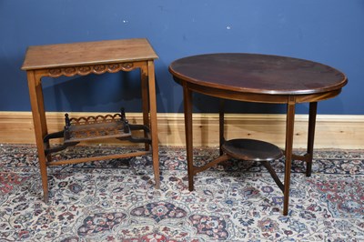 Lot 6658 - An Edwardian mahogany and crossbanded oval...