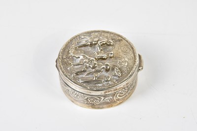 Lot 2681 - An imported sterling silver trinket box and...