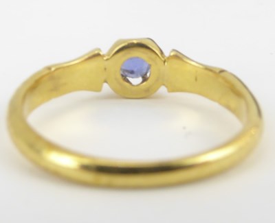 Lot 1018 - Two 18ct gold dress rings