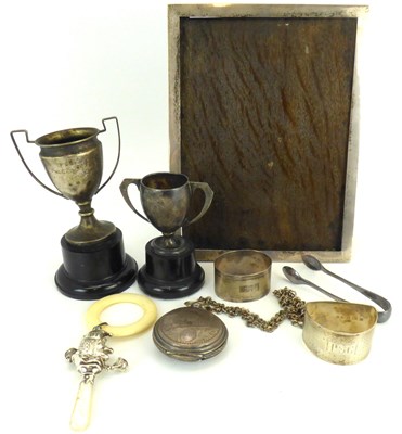Lot 671 - Various items of hallmarked silver