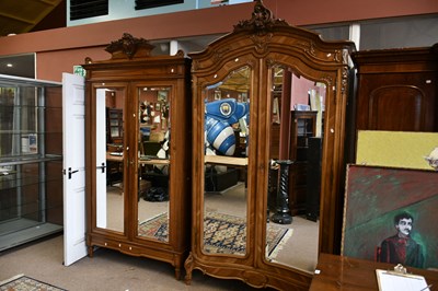 Lot 2425 - A reproduction French style armoire with...