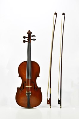Lot 1230 - H CLOTELLE; a full size French violin with two-...
