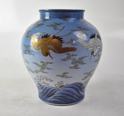 Lot 392 - A 20th century Japanese ovoid vase