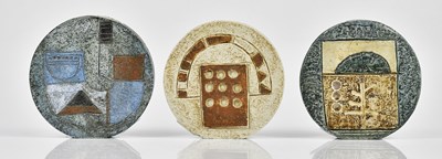 Lot 31 - ANN LEWIS FOR TROIKA POTTERY; a small wheel...