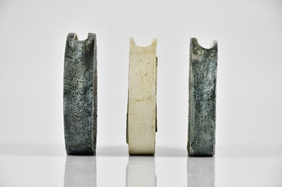 Lot 31 - ANN LEWIS FOR TROIKA POTTERY; a small wheel...