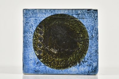 Lot 46 - ANN LEWIS FOR TROIKA POTTERY; a small cube...