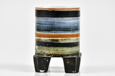 Lot 4 - TROIKA POTTERY; a rare and unusual footed...