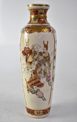 Lot 386 - An early/mid-20th century Satsuma slender baluster vase