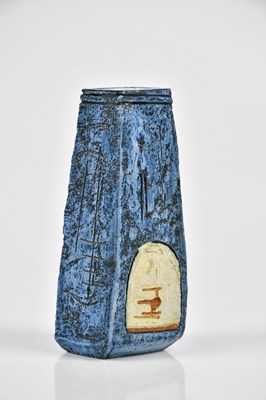 Lot 50 - M MURRELL FOR TROIKA POTTERY; a coffin vase...