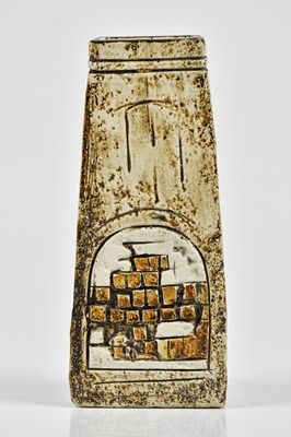 Lot 21 - SALLY BART FOR TROIKA POTTERY; a coffin vase...
