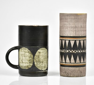 Lot 38 - HONOR CURTIS FOR TROIKA POTTERY; a St Ives...