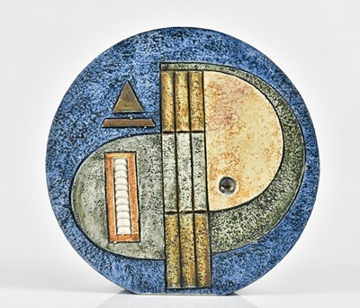 Lot 20 - LOUISE JINKS FOR TROIKA POTTERY; a large wheel...