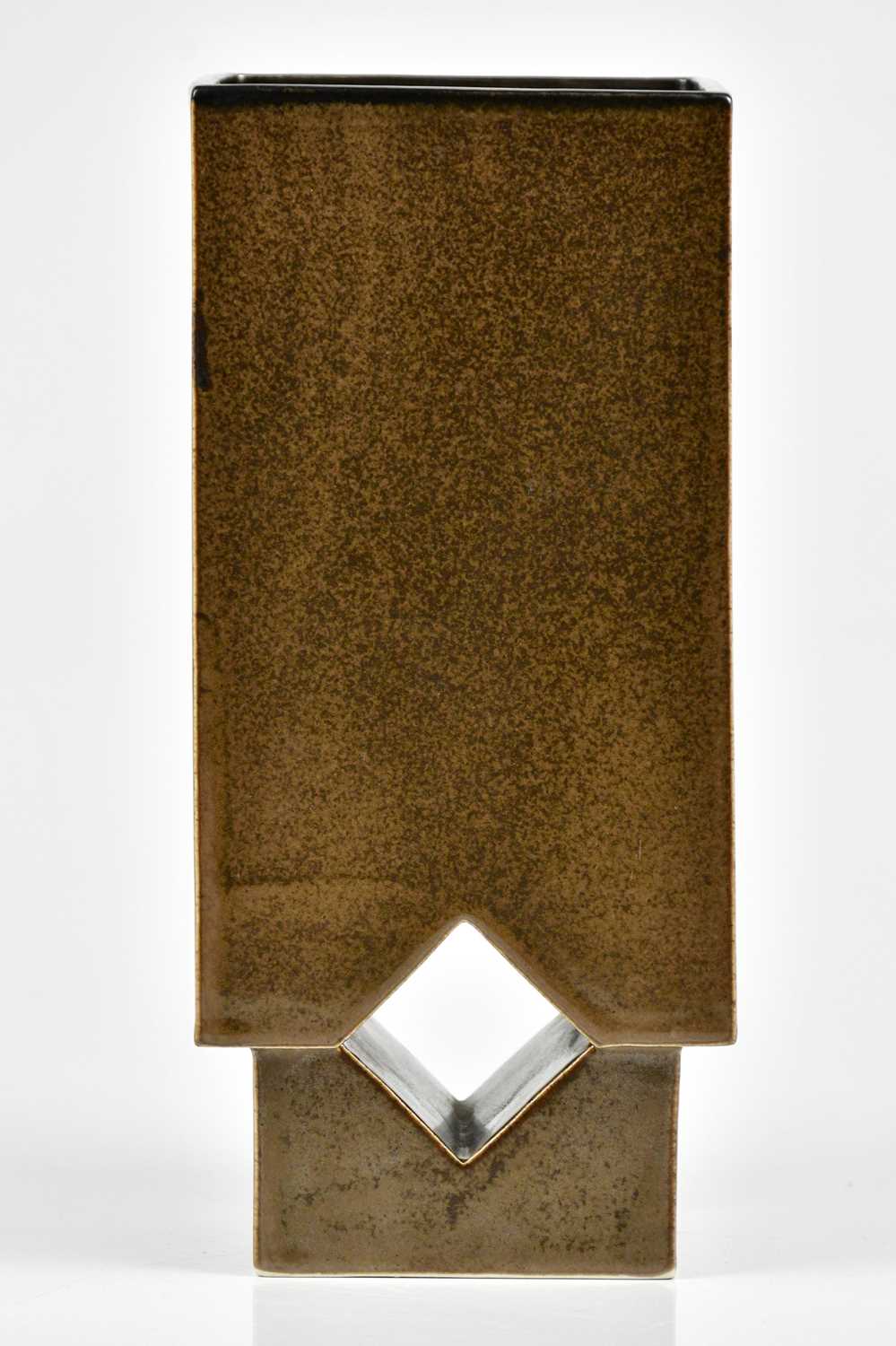 Lot 3 - TROIKA POTTERY; a rare stepped rectangular...