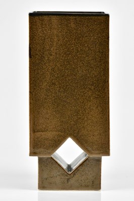 Lot 3 - TROIKA POTTERY; a rare stepped rectangular...
