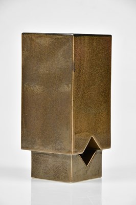 Lot 3 - TROIKA POTTERY; a rare stepped rectangular...