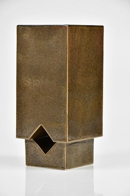 Lot 3 - TROIKA POTTERY; a rare stepped rectangular...