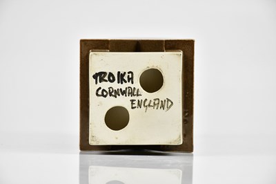 Lot 3 - TROIKA POTTERY; a rare stepped rectangular...