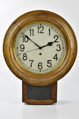 Lot 2335 - An early 20th century rosewood wall clock, the...