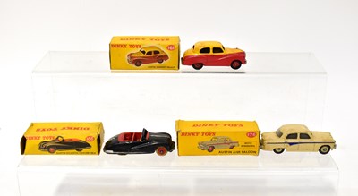 Lot 377 - DINKY; three boxed toy cars, comprising a '161...