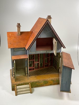 Lot 66 - ALBIN SCHONHERR; a 'Red Roof' doll's house...