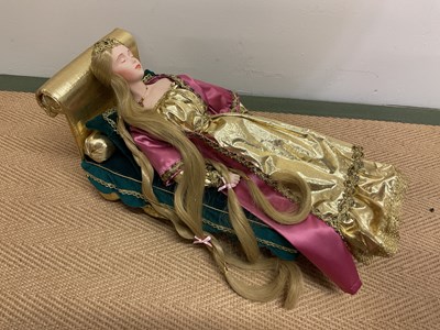 Lot 94 - DANBURY MINT; a large Sleeping Beauty doll...
