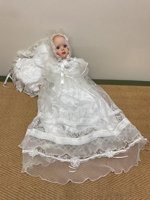 Lot 94 - DANBURY MINT; a large Sleeping Beauty doll...